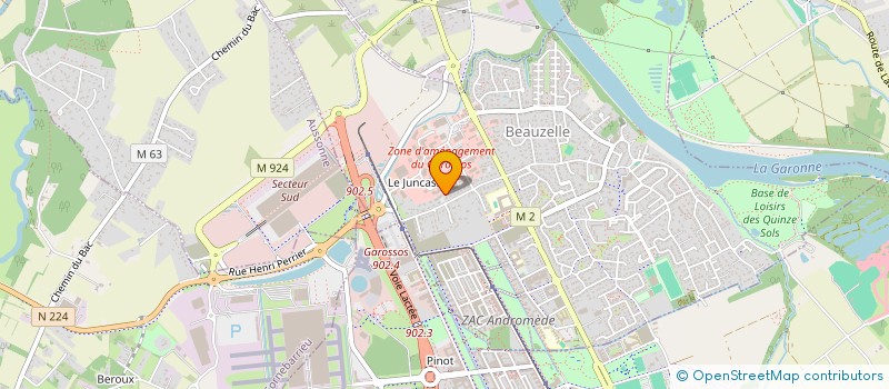 localisation de l'entreprise LES AMANDIERS SCI  BEAUZELLE