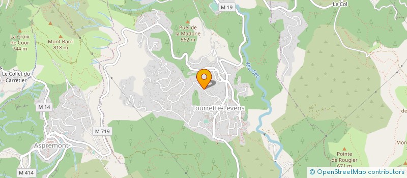 localisation de l'entreprise LES AMANDINES à TOURRETTE-LEVENS