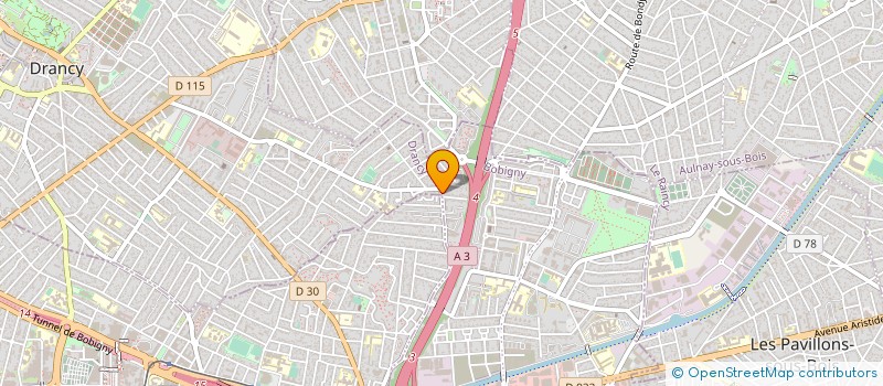 localisation de l'entreprise LES AMANDINES à DRANCY