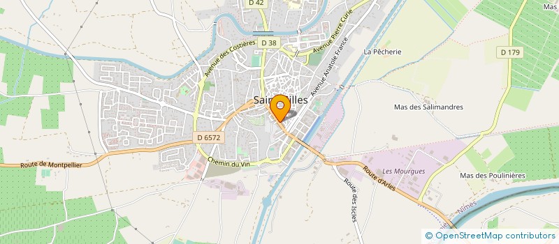 localisation de l'entreprise LES AMANDINES à SAINT-GILLES