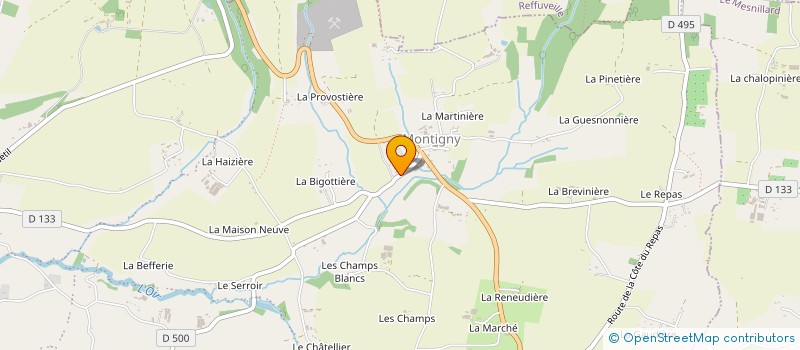 localisation de l'entreprise LES AMARELLES  ISIGNY-LE-BUAT