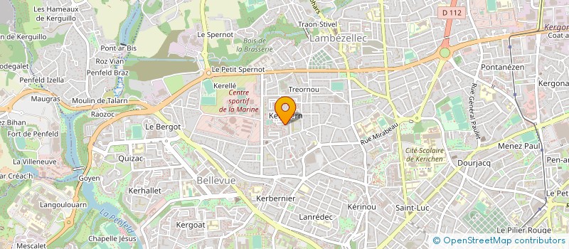 localisation de l'entreprise LES AMARRES à BREST