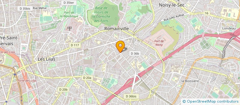 localisation de l'entreprise LES AMARRES DU 7EME ART à ROMAINVILLE