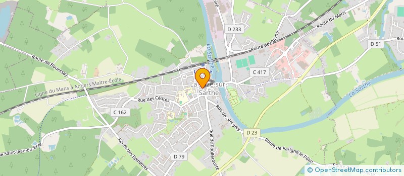 localisation de l'entreprise LES AMAT'COEURS  LA SUZE-SUR-SARTHE