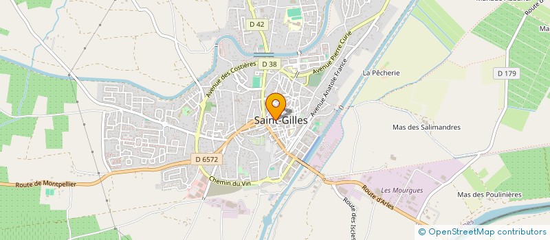 localisation de l'entreprise LES AMATEURS D ART DE ST GILLES à SAINT-GILLES