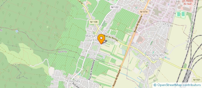 localisation de l'entreprise LES AMATEURS DE LA PEINTURE à PERRIGNY-LES-DIJON