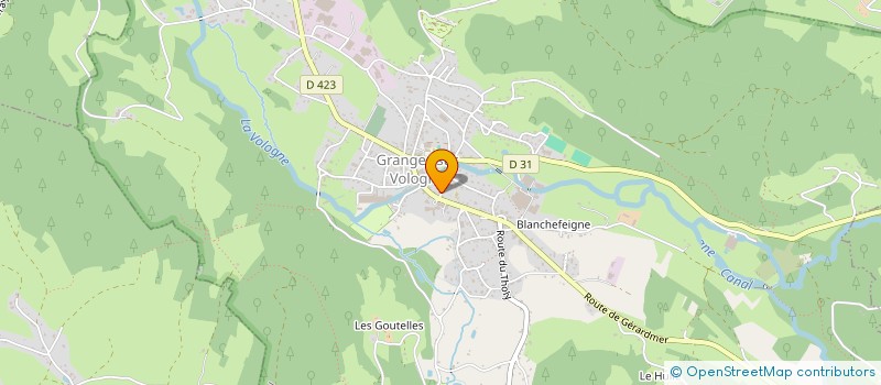 localisation de l'entreprise LES AMATEURS DE MOTOS ANCIENNES DE GRANGES-SUR-VOLOGNE  GRANGES-AUMONTZEY