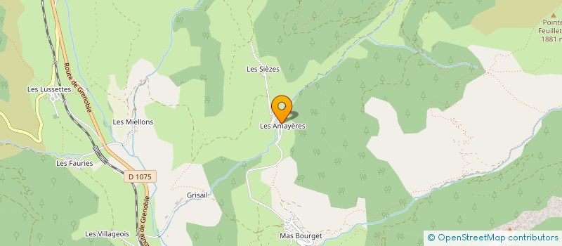 localisation de l'entreprise LES AMAYERES  LUS-LA-CROIX-HAUTE