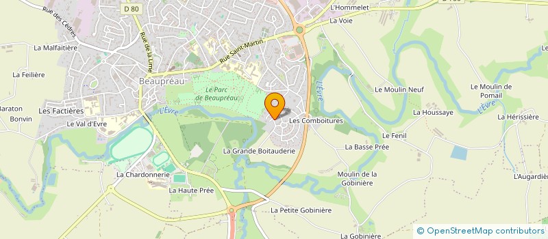 localisation de l'entreprise LES AMAZONES à MONTREVAULT-SUR-EVRE