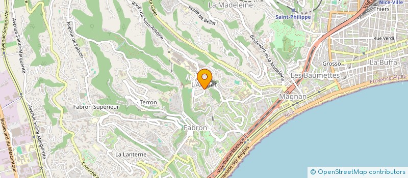 localisation de l'entreprise LES AMAZONES à NICE
