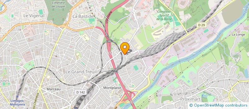 localisation de l'entreprise LES AMAZONES 87 à LIMOGES