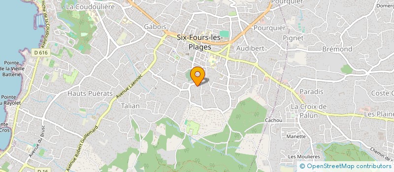 localisation de l'entreprise LES AMAZONES à SIX-FOURS-LES-PLAGES