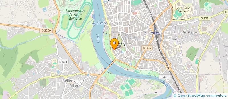 localisation de l'entreprise LES AMBASSADEURS à VICHY