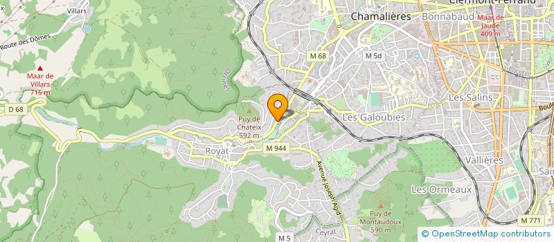 localisation de l'entreprise LES AMBASSADEURS DE L'ENTREPRISE  ROYAT