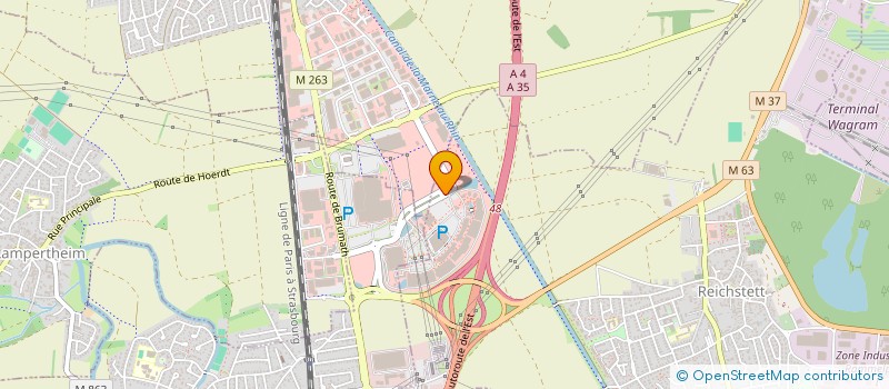 localisation de l'entreprise LES AMBIANCES DU KOCHERSBERG à REICHSTETT