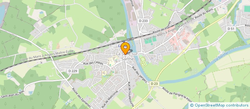 localisation de l'entreprise LES AMBR'1 DE MALIA à LA SUZE-SUR-SARTHE