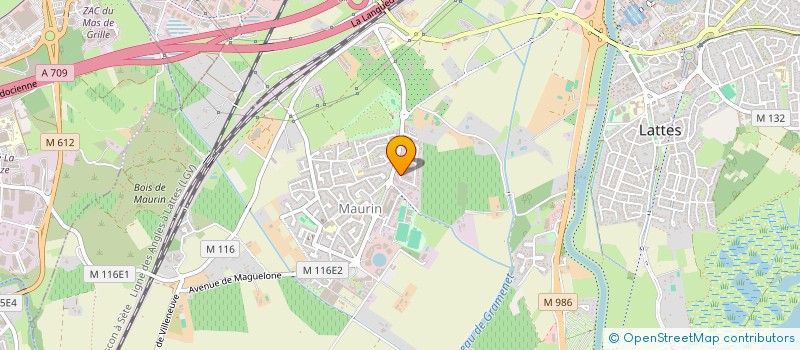 localisation de l'entreprise LES AMBRONS à LATTES