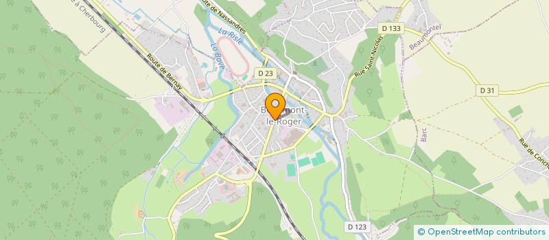 localisation de l'entreprise LES AMBULANCES BEAUMONTAISES à BEAUMONT-LE-ROGER