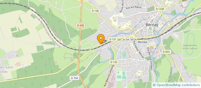 localisation de l'entreprise LES AMBULANCES BERNAYENNES à BERNAY
