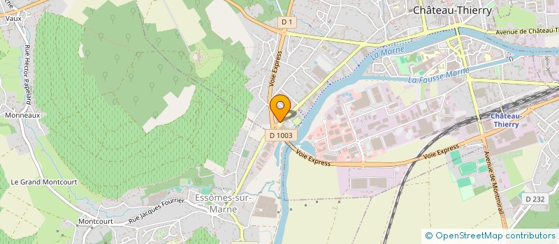 localisation de l'entreprise LES AMBULANCES CASTEL à CHATEAU-THIERRY