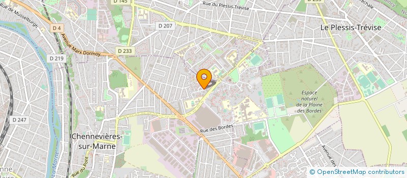 localisation de l'entreprise LES AMBULANCES DE CHENNEVIERES à CHENNEVIERES-SUR-MARNE