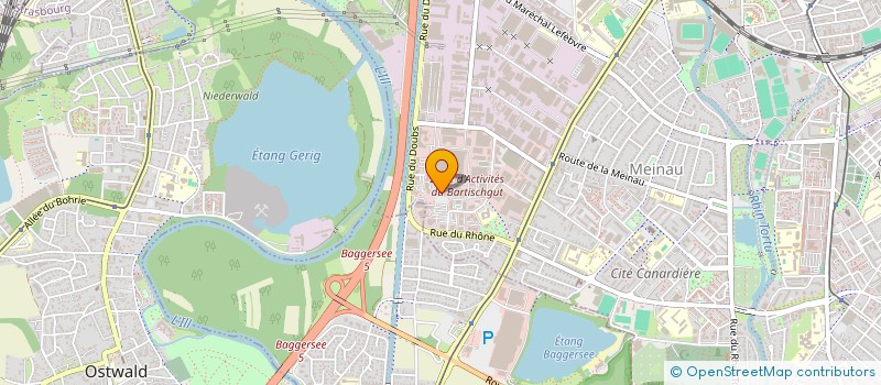 localisation de l'entreprise LES AMBULANCES DE L'ESPLANADE à STRASBOURG