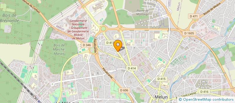 localisation de l'entreprise LES AMBULANCES DE L EUROPE à MELUN
