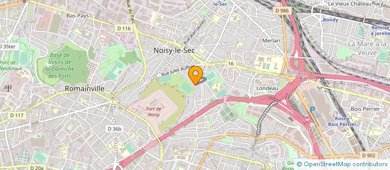 localisation de l'entreprise LES AMBULANCES DE NOISY LE SEC à NOISY-LE-SEC