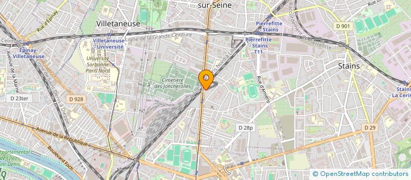 localisation de l'entreprise LES AMBULANCES DE PIERREFITTE à PIERREFITTE-SUR-SEINE