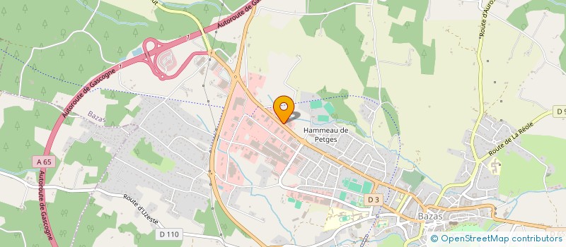 localisation de l'entreprise LES AMBULANCES DU BAZADAIS à BAZAS