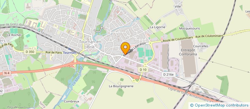 localisation de l'entreprise LES AMBULANCES DU CENTRE à TOURNAN-EN-BRIE