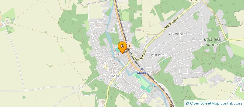 localisation de l'entreprise LES AMBULANCES DU LAC à MAULE