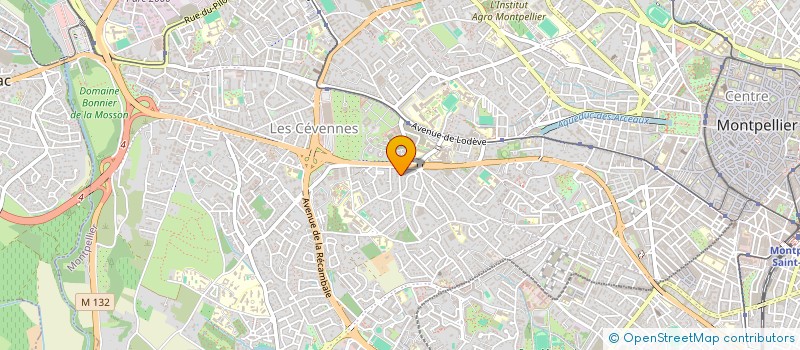 localisation de l'entreprise LES AMBULANCES DU SUD à MONTPELLIER