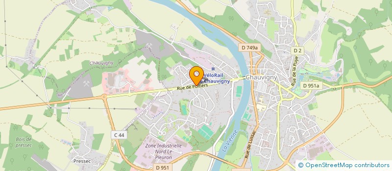 localisation de l'entreprise LES AMBULANCES DUVERGER à CHAUVIGNY