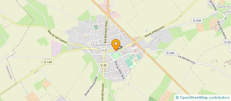 localisation de l'entreprise LES AMBULANCES FAUVILLAISES à TERRES-DE-CAUX
