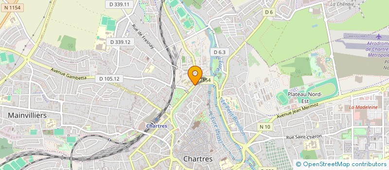 localisation de l'entreprise LES AMBULANCES HARMONIE à CHARTRES