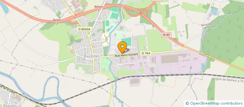 localisation de l'entreprise LES AMBULANCES JOUR ET NUIT à BAZEILLES