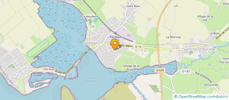 localisation de l'entreprise LES AMBULANCES PILLET SARL  PORT-BAIL-SUR-MER