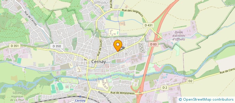localisation de l'entreprise LES AMBULANCES TAXIS DU VIEIL ARMAND  CERNAY