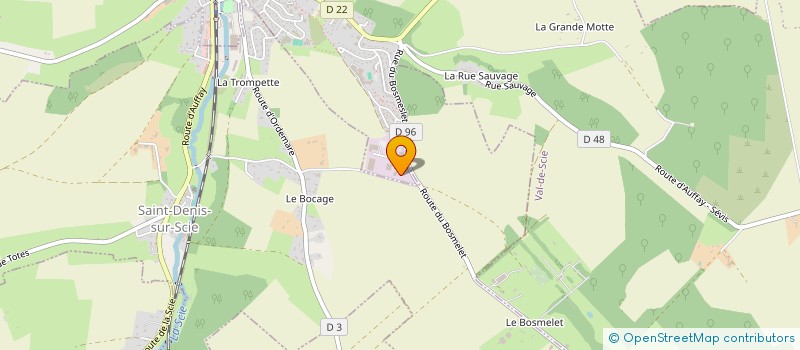 localisation de l'entreprise LES AMBULANCES VAL DE SCIE  VAL-DE-SCIE