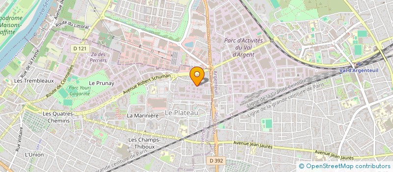 localisation de l'entreprise LES AMBULANCES VICTORIA à SARTROUVILLE