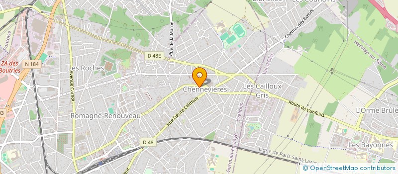 localisation de l'entreprise LES AMBULANCES VIVAL  CONFLANS-SAINTE-HONORINE