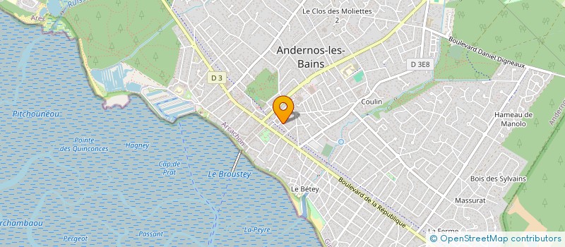 localisation de l'entreprise LES AMENAGEMENTS DU BASSIN à ANDERNOS-LES-BAINS