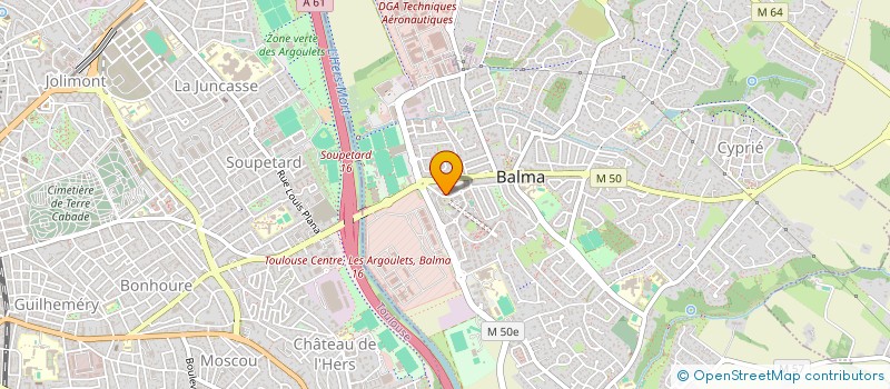 localisation de l'entreprise LES AMENAGEURS REUNIS à BALMA