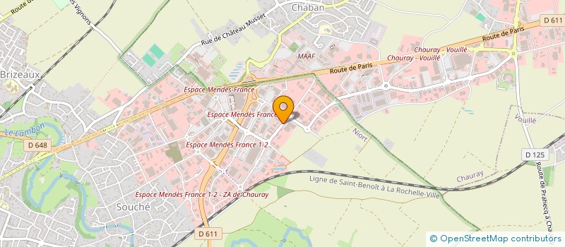 localisation de l'entreprise LES AMES CREATIVES à NIORT