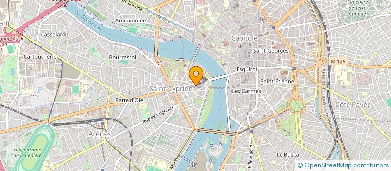 localisation de l'entreprise LES AMES FAUVES  TOULOUSE