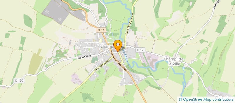 localisation de l'entreprise LES AMES REVEUSES  CHAMPLITTE