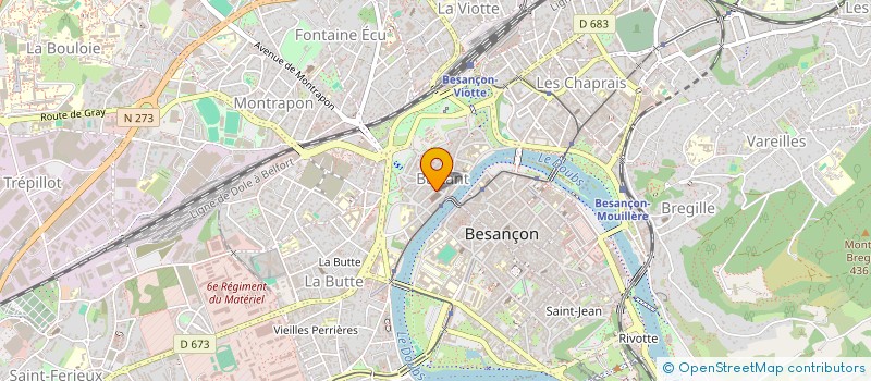 localisation de l'entreprise LES AMES VAGABONDES à BESANCON