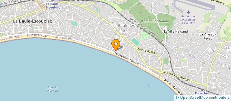 localisation de l'entreprise LES AMETHYSTES  LA BAULE-ESCOUBLAC