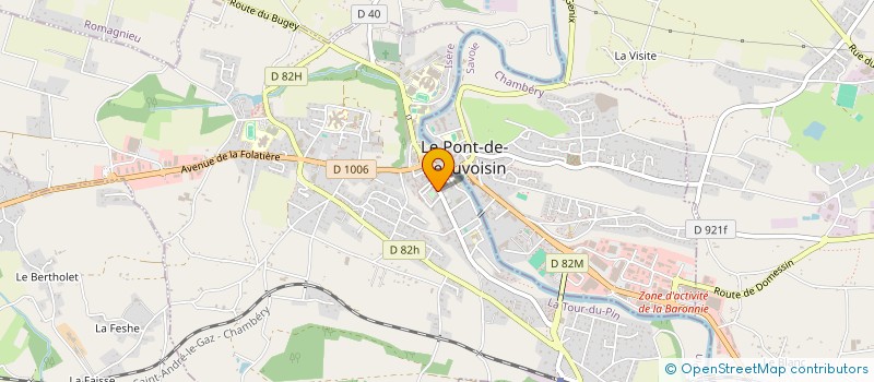 localisation de l'entreprise LES AMI(E)S CYCLOS PONTOIS  LE PONT-DE-BEAUVOISIN